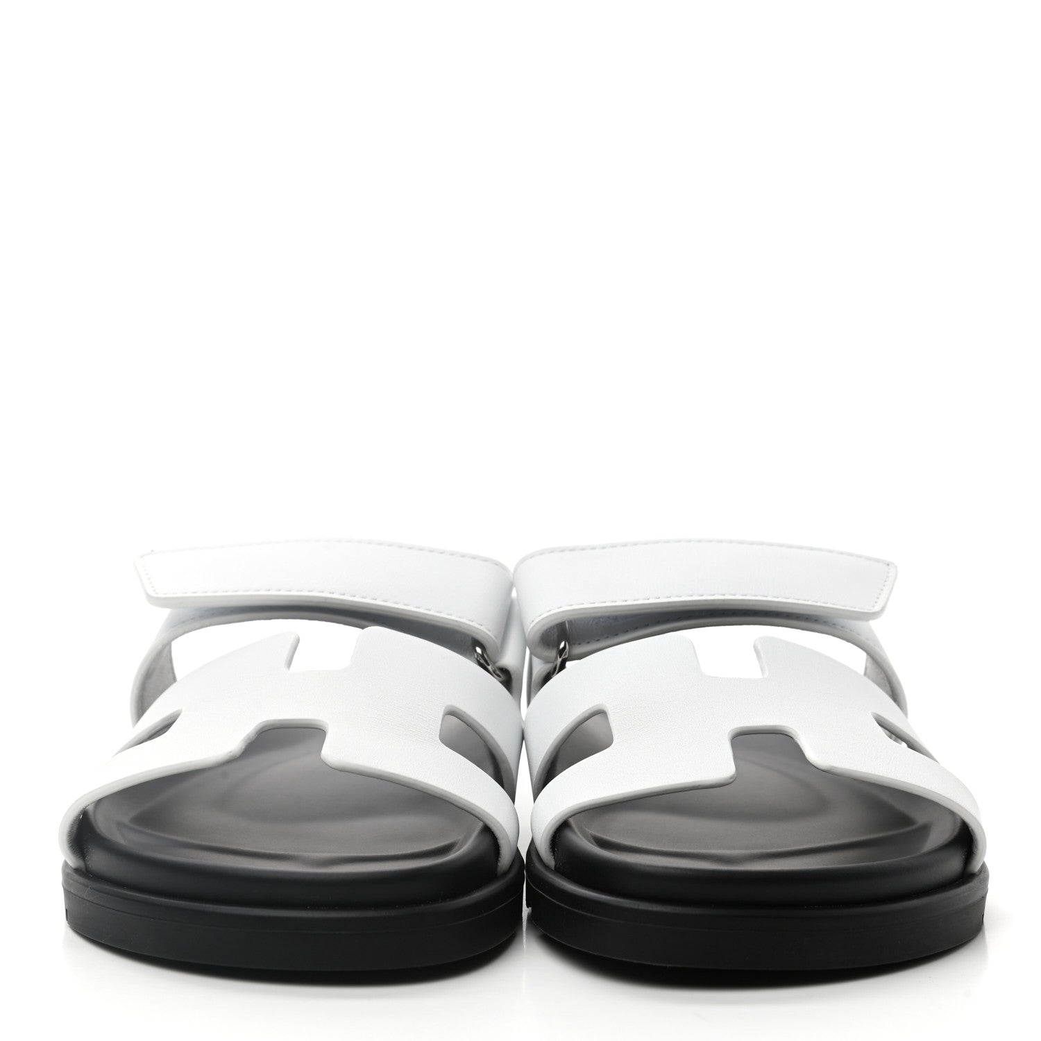 Hermes Calfskin Womens Chypre Sandals 36 White 2 of 8