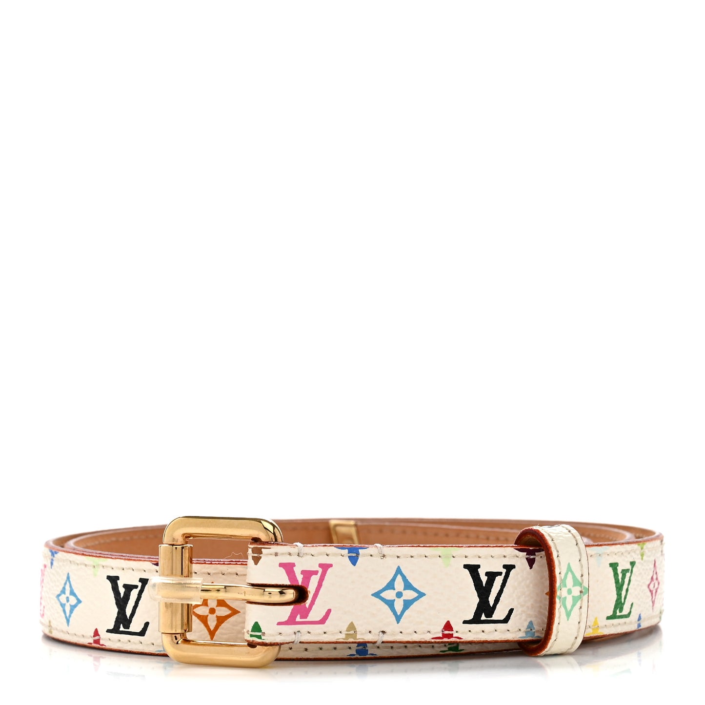 Monogram Multicolor Belt 90 36 White