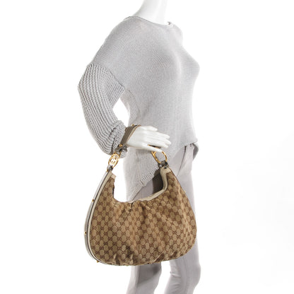 Gucci Monogram Medium Interlocking Hobo Off White 2 of 7
