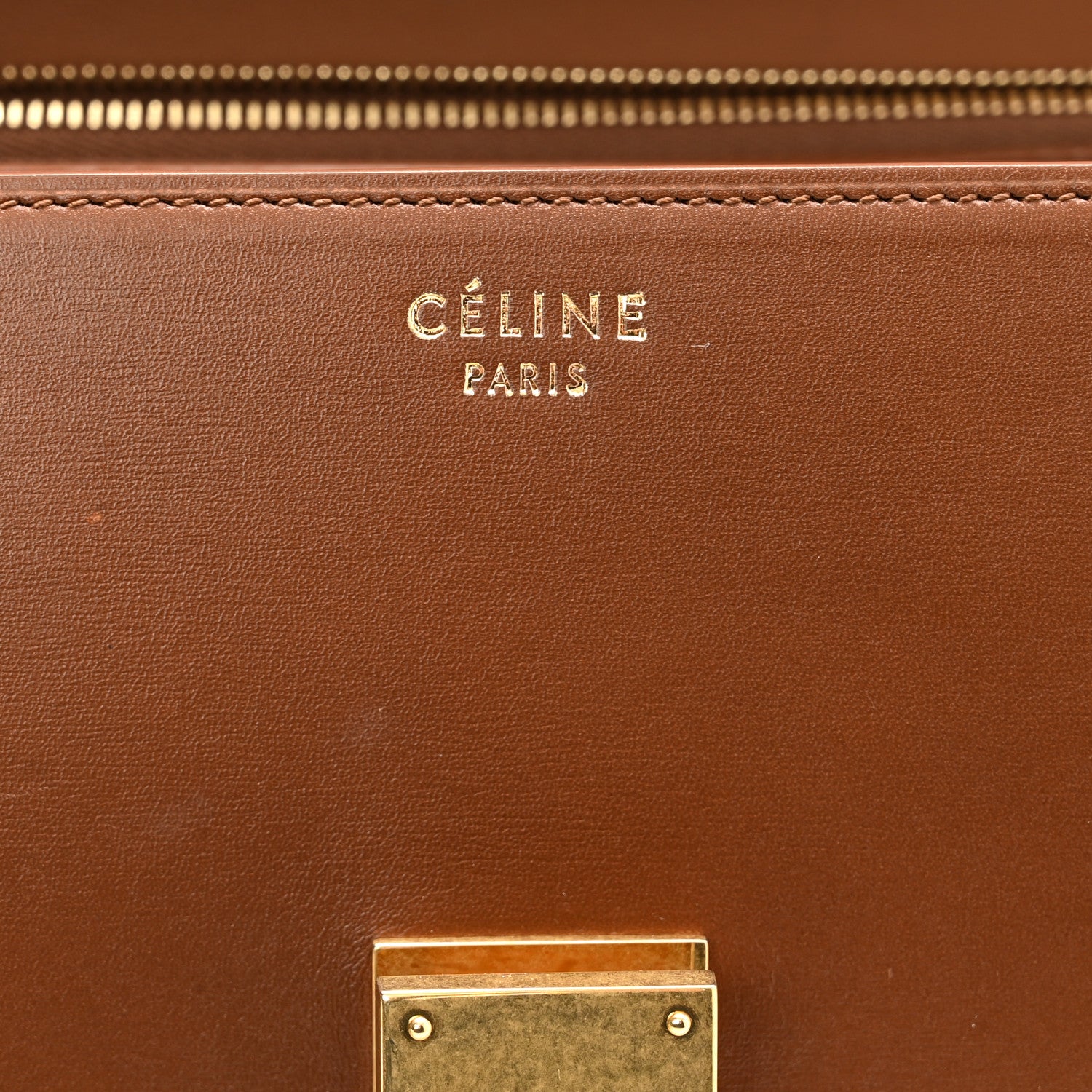 Celine Box Calfskin Medium Classic Box Flap Bag Camel 7 of 10