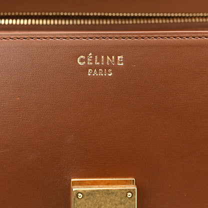 Celine Box Calfskin Medium Classic Box Flap Bag Camel 7 of 10