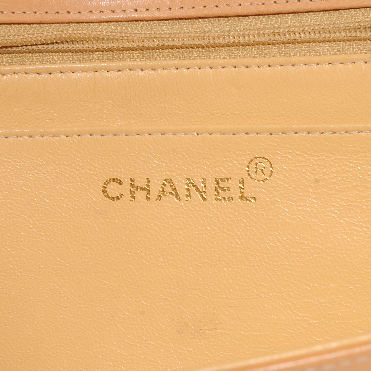 Embossed Leather XL Jumbo Flap Natural
