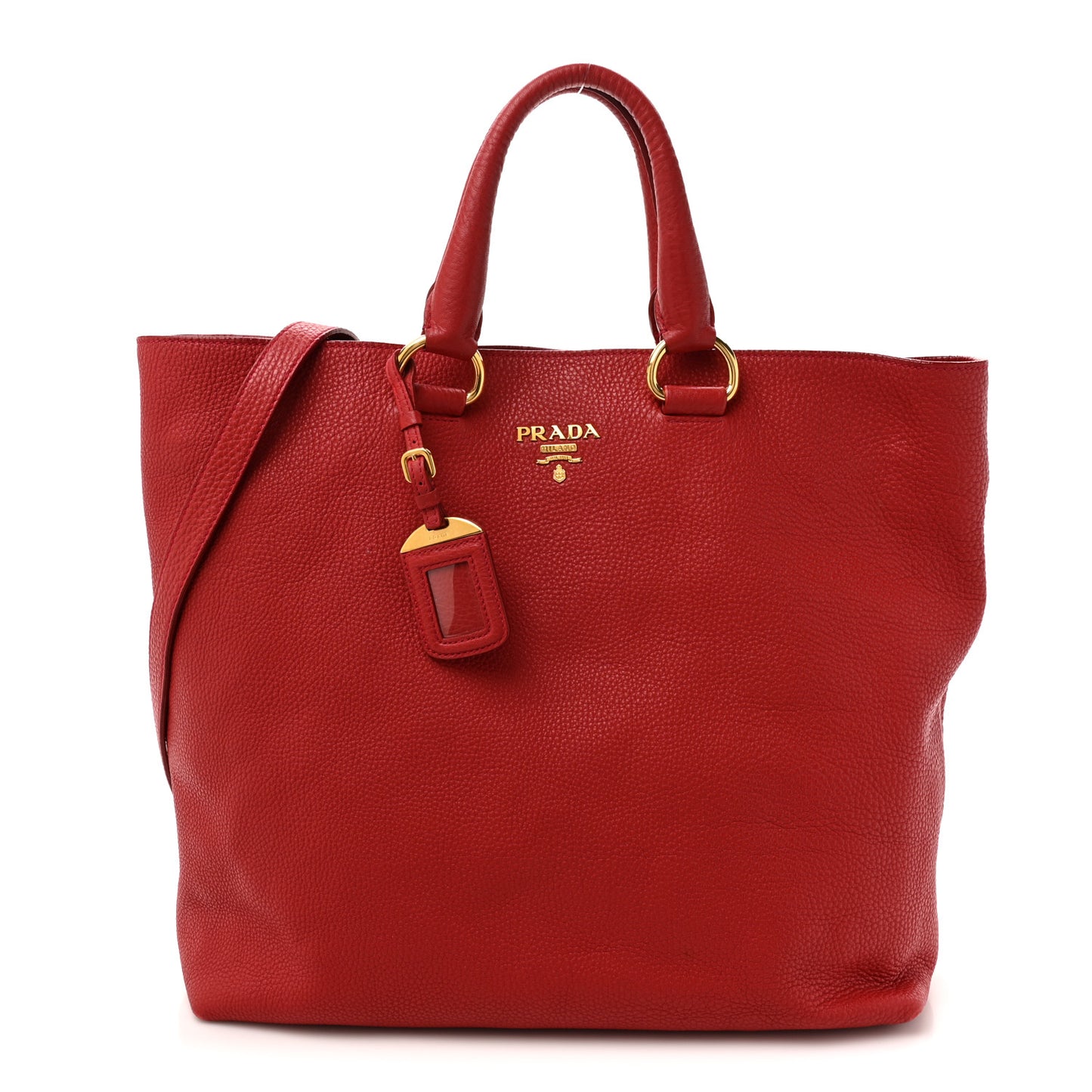 Vitello Daino Shopping Tote Fuoco