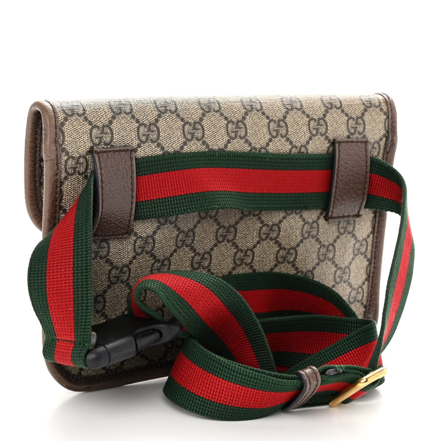 GG Supreme Monogram Neo Vintage Web Belt Bag Brown