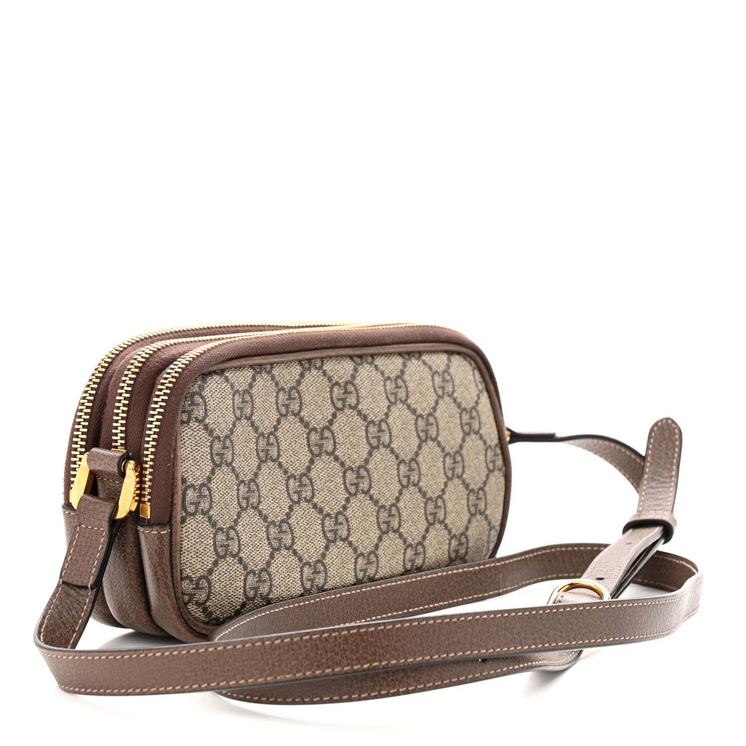 Gucci GG Supreme Monogram Web Mini Ophidia GG Bag Brown 3 of 13