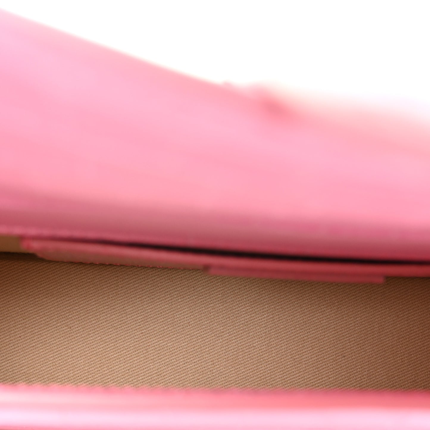 Calfskin Crocodile Embossed Le Bambino Long Pink