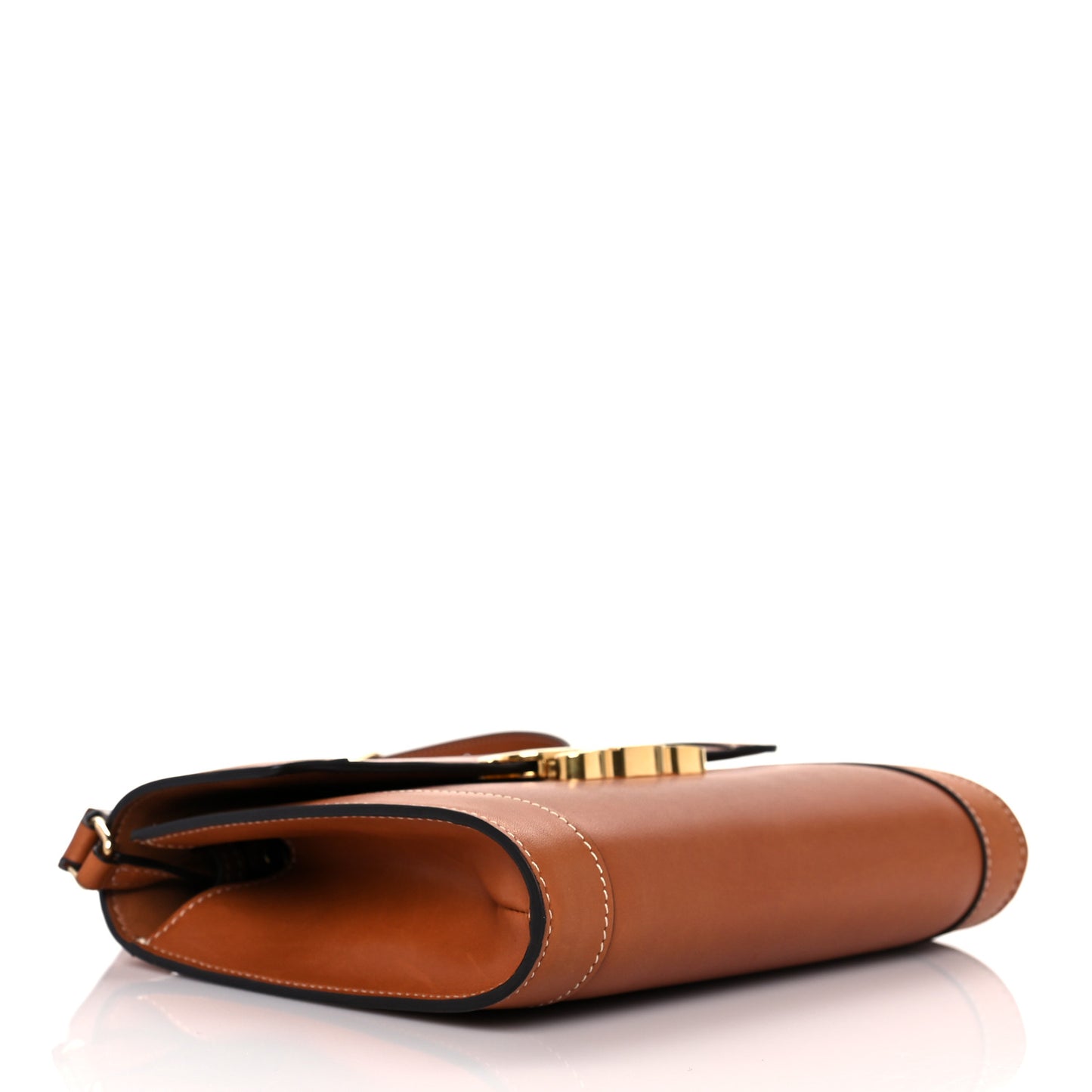 Natural Calfskin Triomphe Strap Bag Tan
