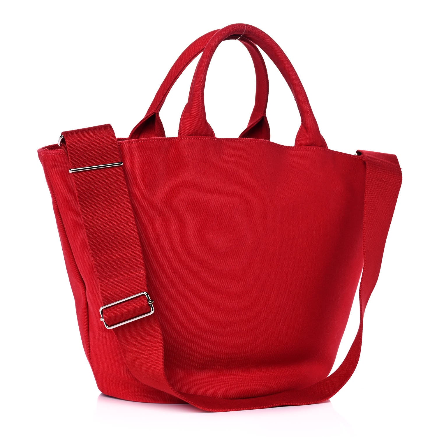Prada Canapa Logo Bucket Tote Rosso 4 of 16