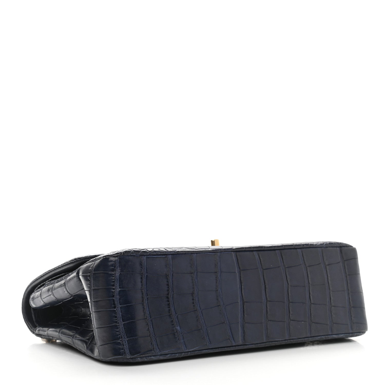 Chanel Alligator Jumbo Double Flap Blue 4 of 12