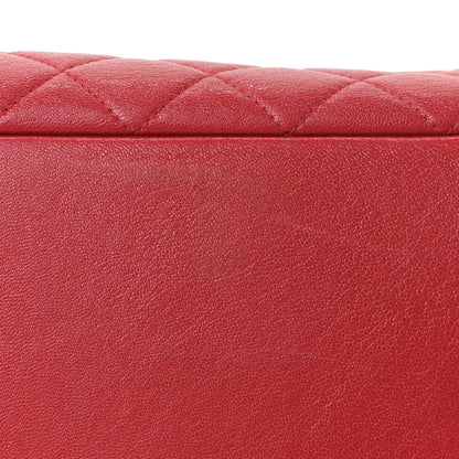 Chanel Shiny Sheepskin Quilted Medium Shopping Tote Red 11 of 17