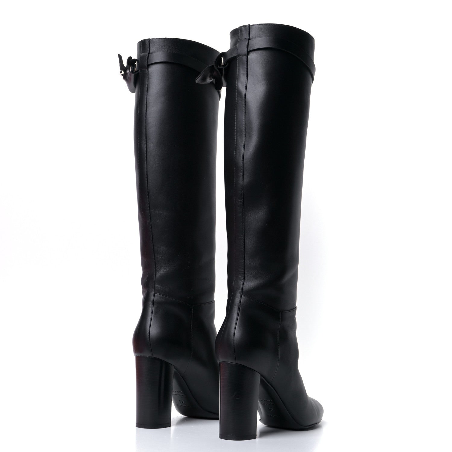 Hermes Heritage Calfskin Story Boots 40 Black 3 of 17