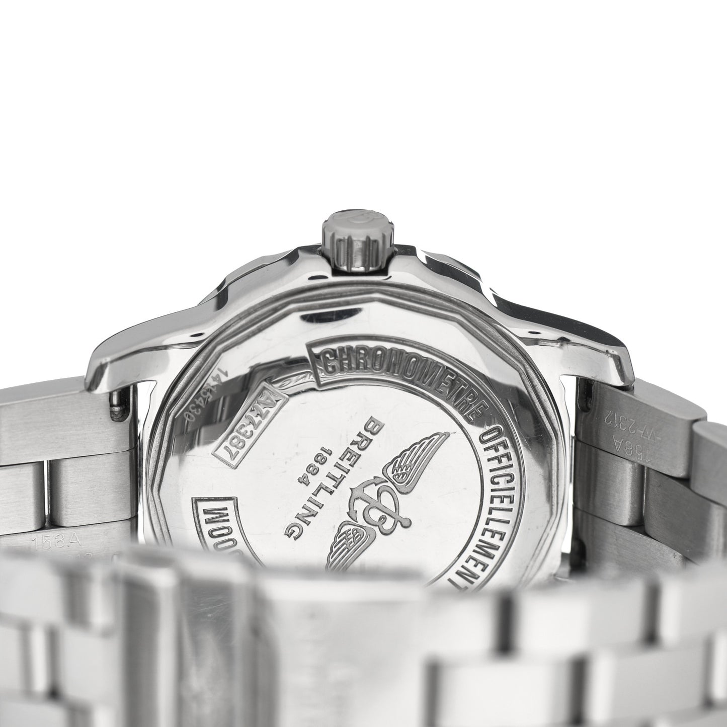 Stainless Steel 33mm Aeromarine Chronometer Automatic Watch Blue A77387