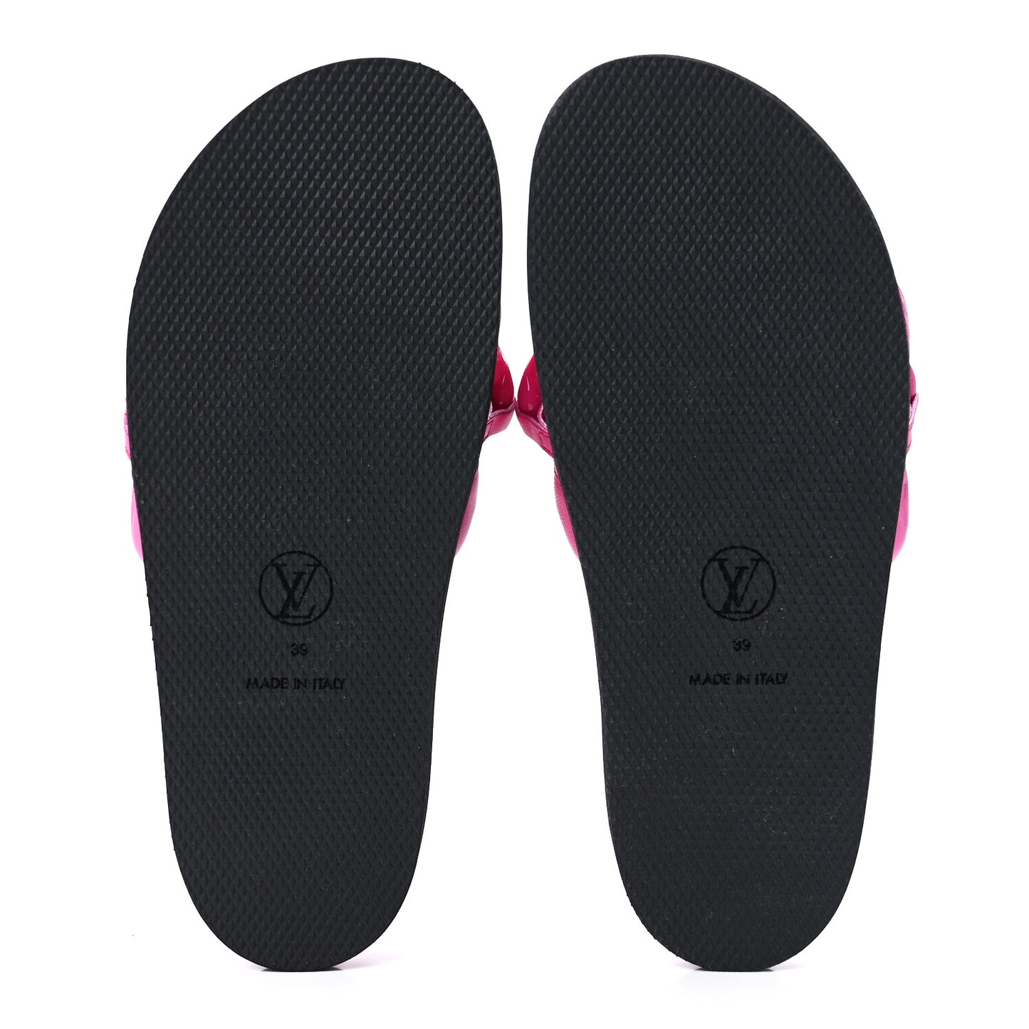Calfskin Embossed Monogram Sunset Flat Comfort Mule 39 Rose Pop