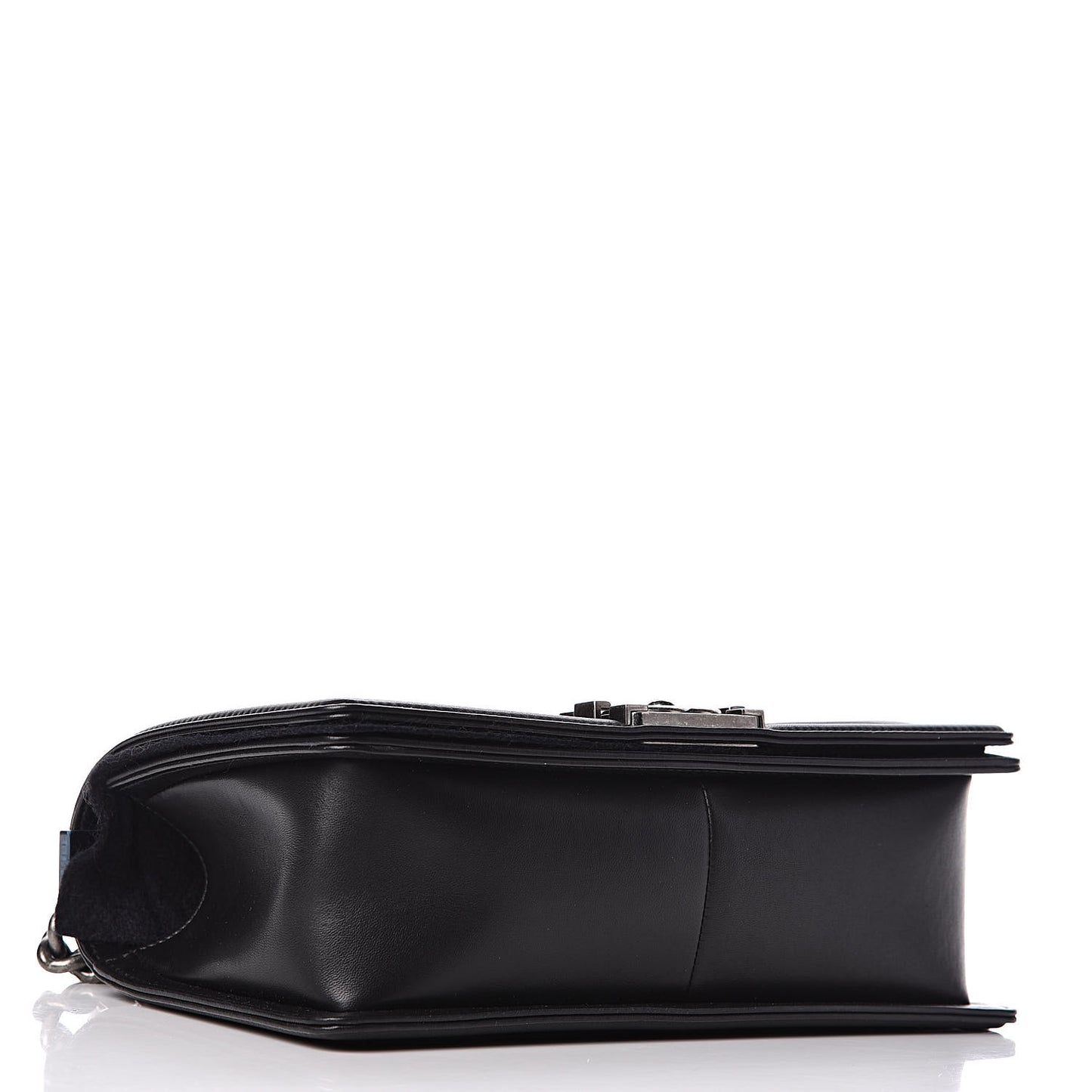 Calfskin Quilted Medium Boy Flap Black