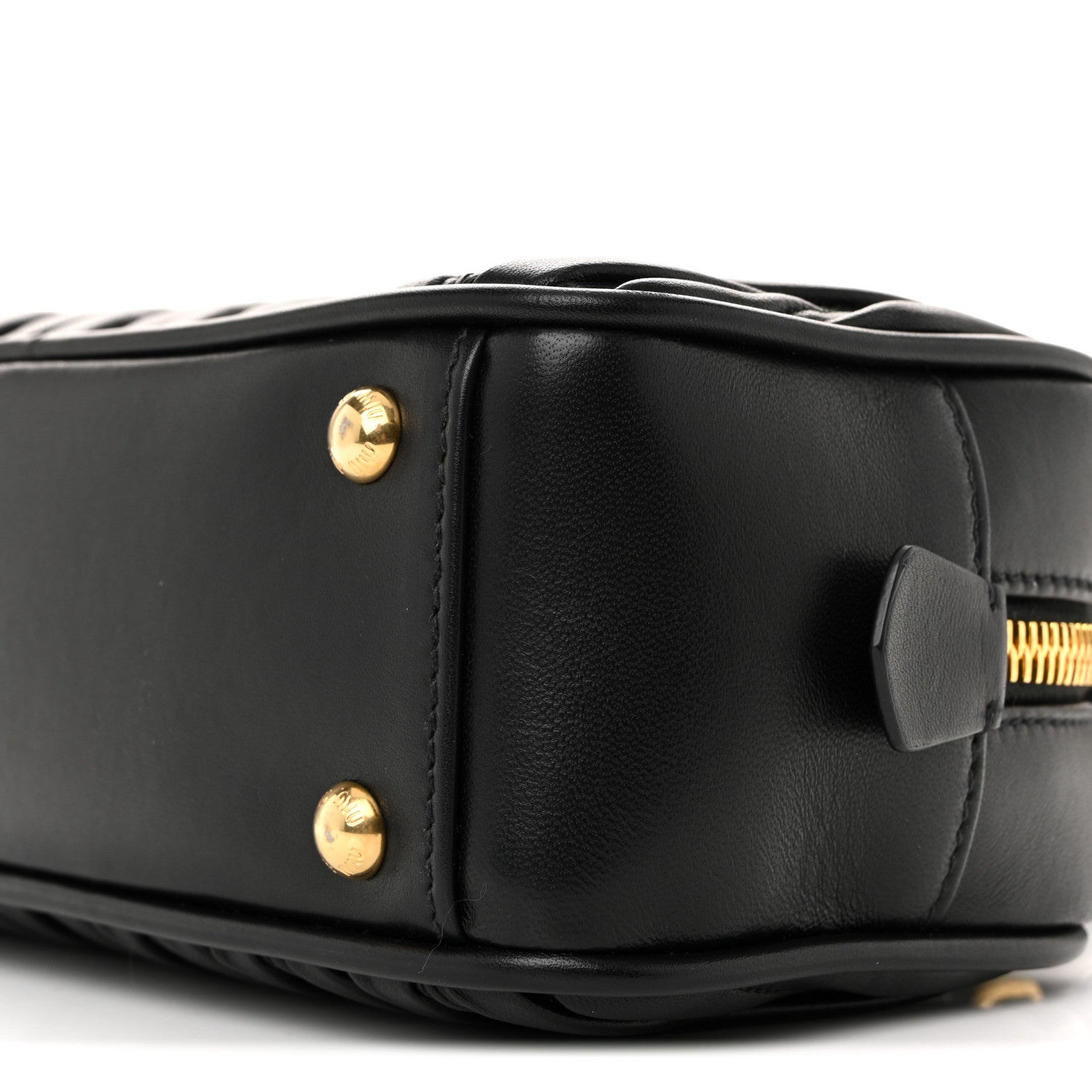 Miu Miu Nappa Matelasse Regular Arcadie Top Handle Bag Black 17 of 17