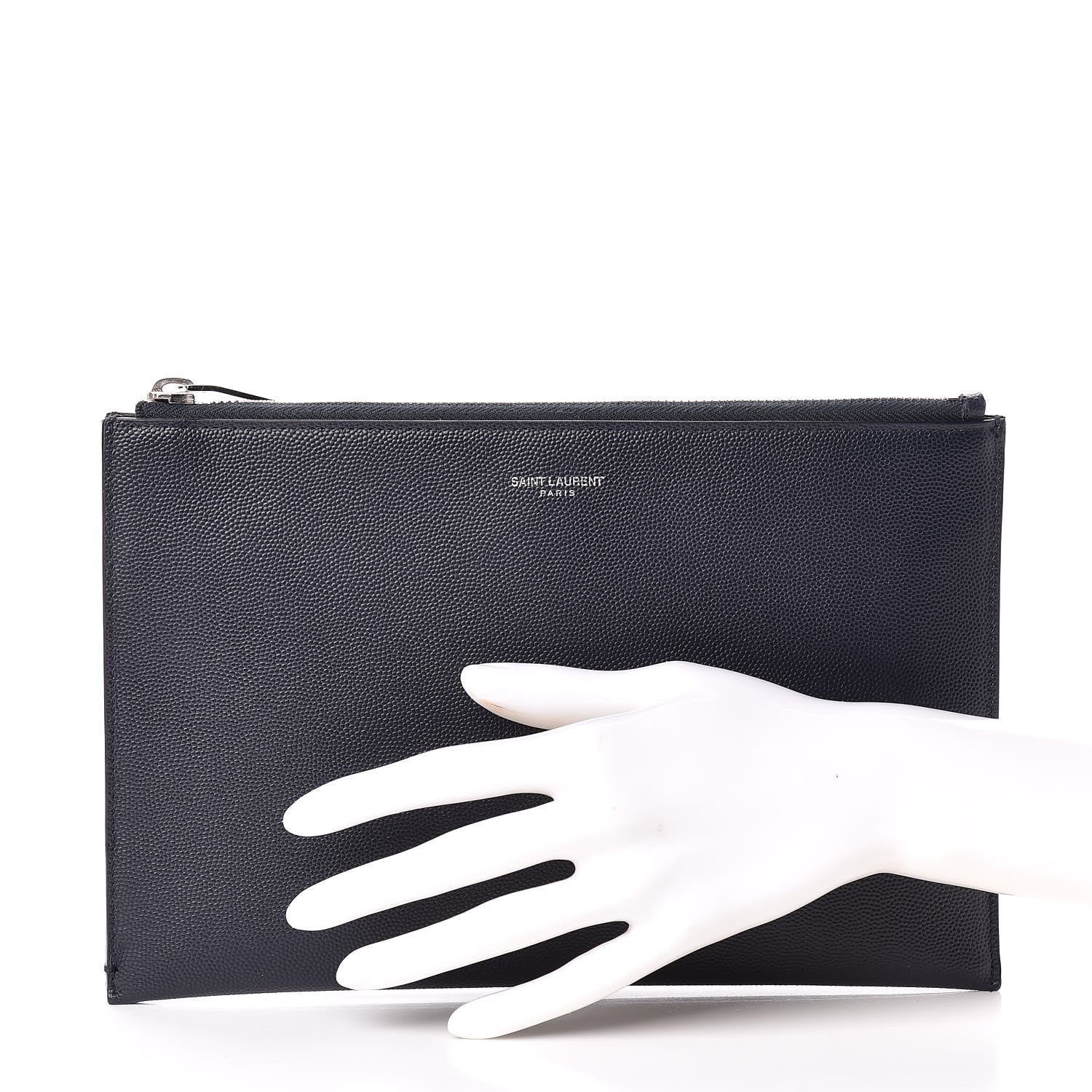 Saint Laurent Grain De Poudre Mini Tablet Holder Marine 2 of 12