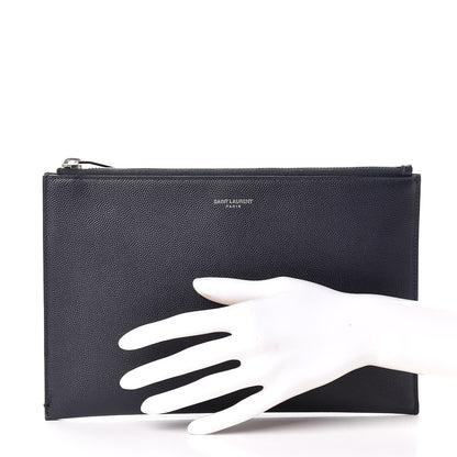 Saint Laurent Grain De Poudre Mini Tablet Holder Marine 2 of 12