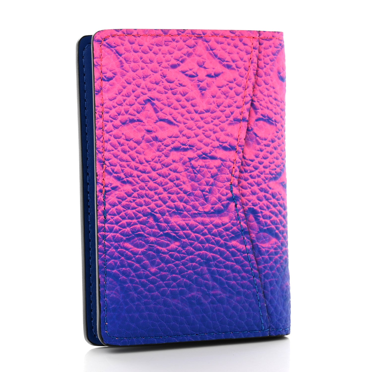 Louis Vuitton Taurillon Illusion Pocket Organizer Bleu Rose 3 of 7