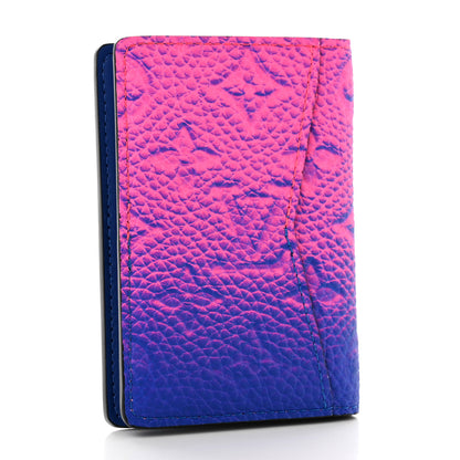 Louis Vuitton Taurillon Illusion Pocket Organizer Bleu Rose 3 of 7