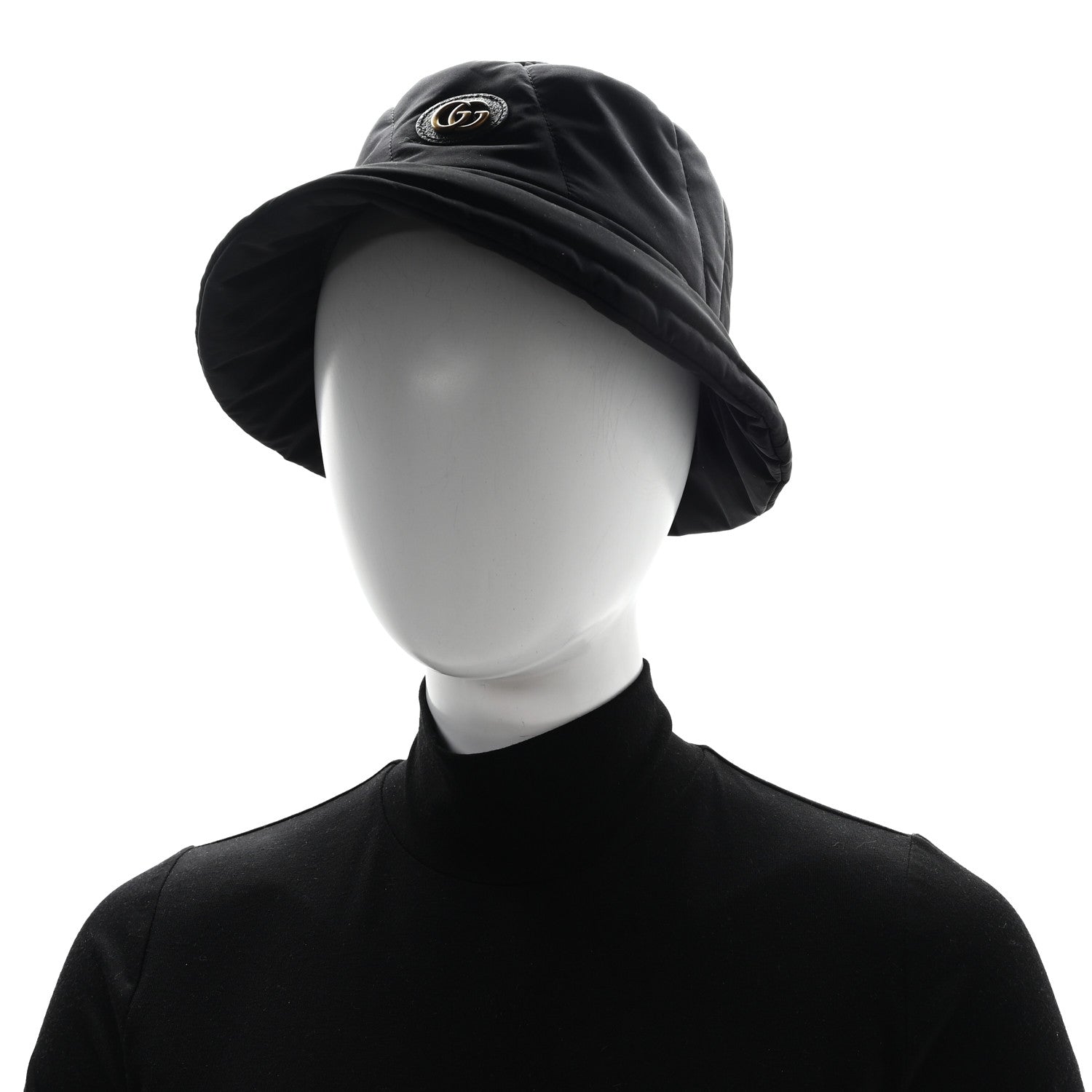 Gucci Nylon Quilted GG Bucket Hat M Black 2 of 10