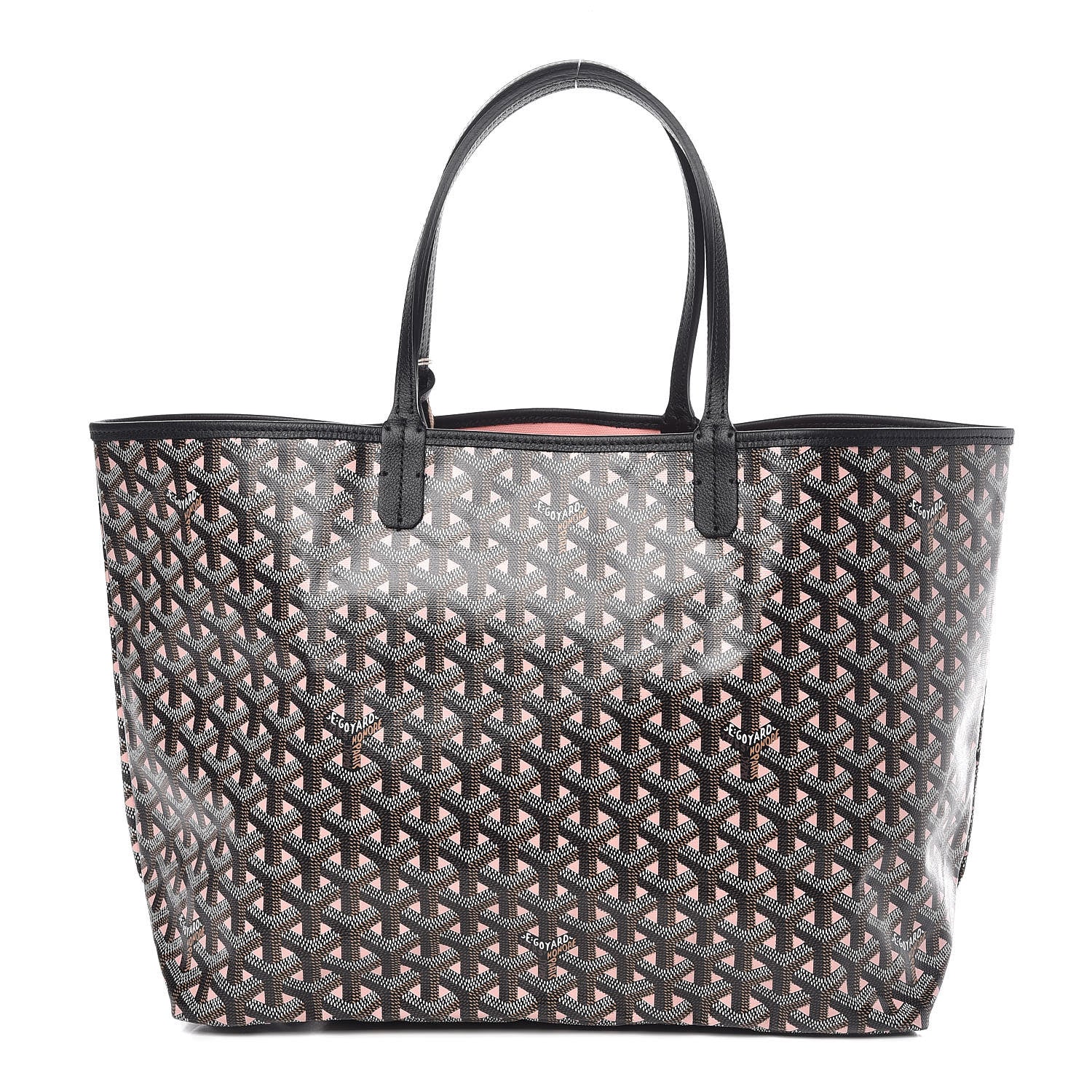 Goyard Goyardine Saint Louis Claire Voie PM Black Pink 3 of 11