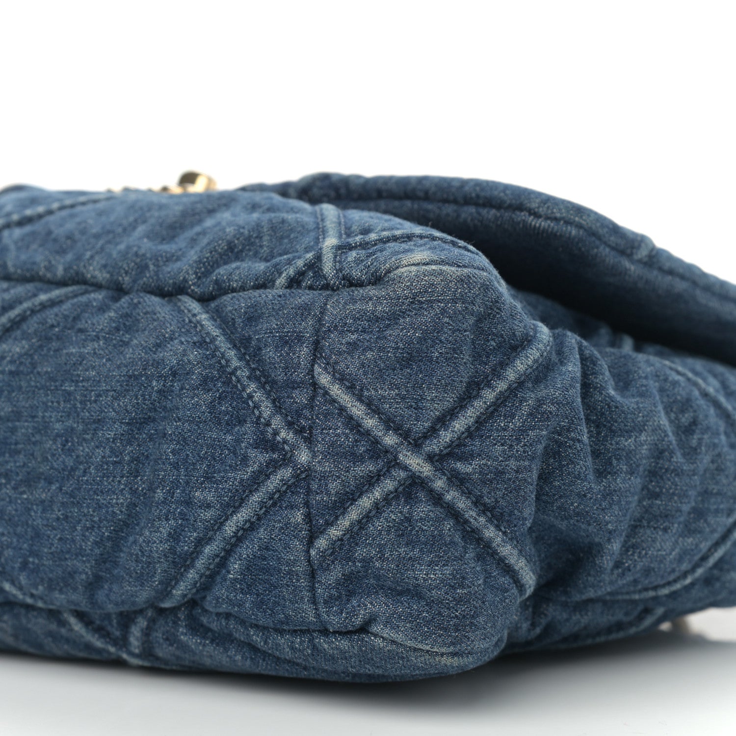 Chanel Denim Quilted Large Chanel 19 Flap Blue 10 of 11