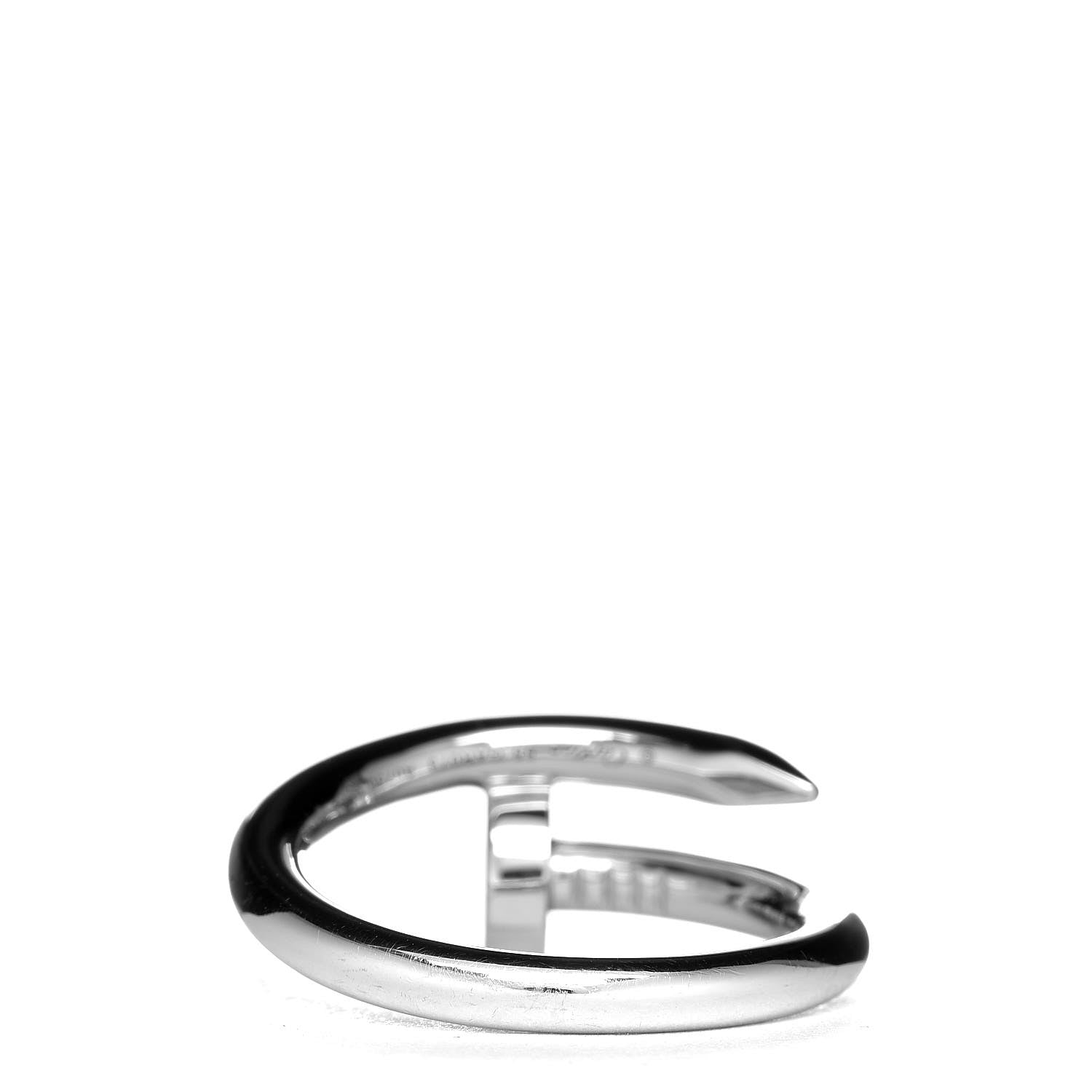 Cartier 18K White Gold Juste Un Clou Ring 55 7.25 4 of 6