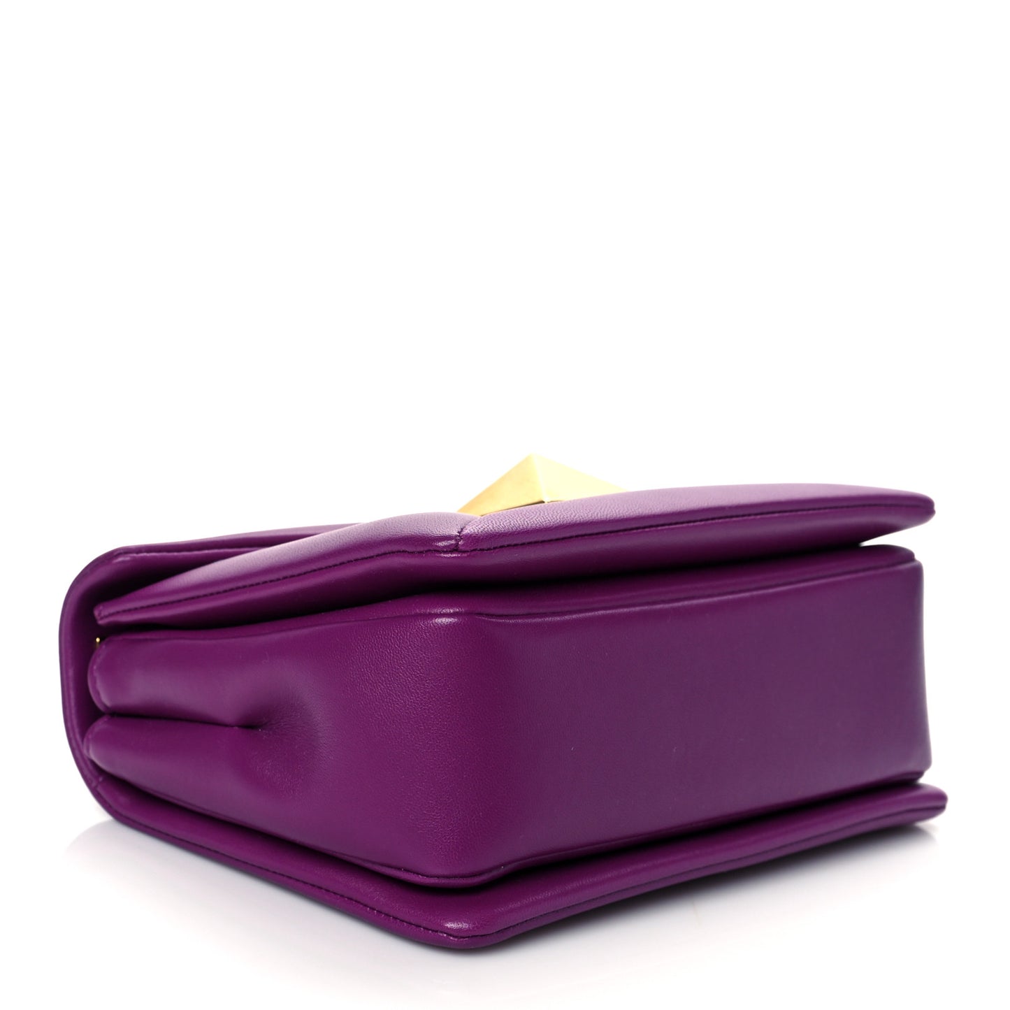 Nappa One Stud Chain Clutch Prune