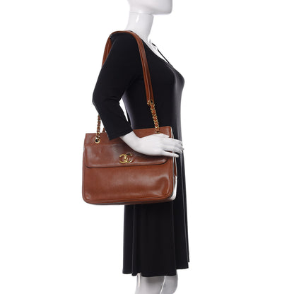 Chanel Caviar Flap Shoulder Bag Brown 2 of 11