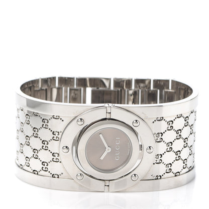 Gucci Stainless Steel 33mm Twirl Quartz Watch Brown 2 of 6
