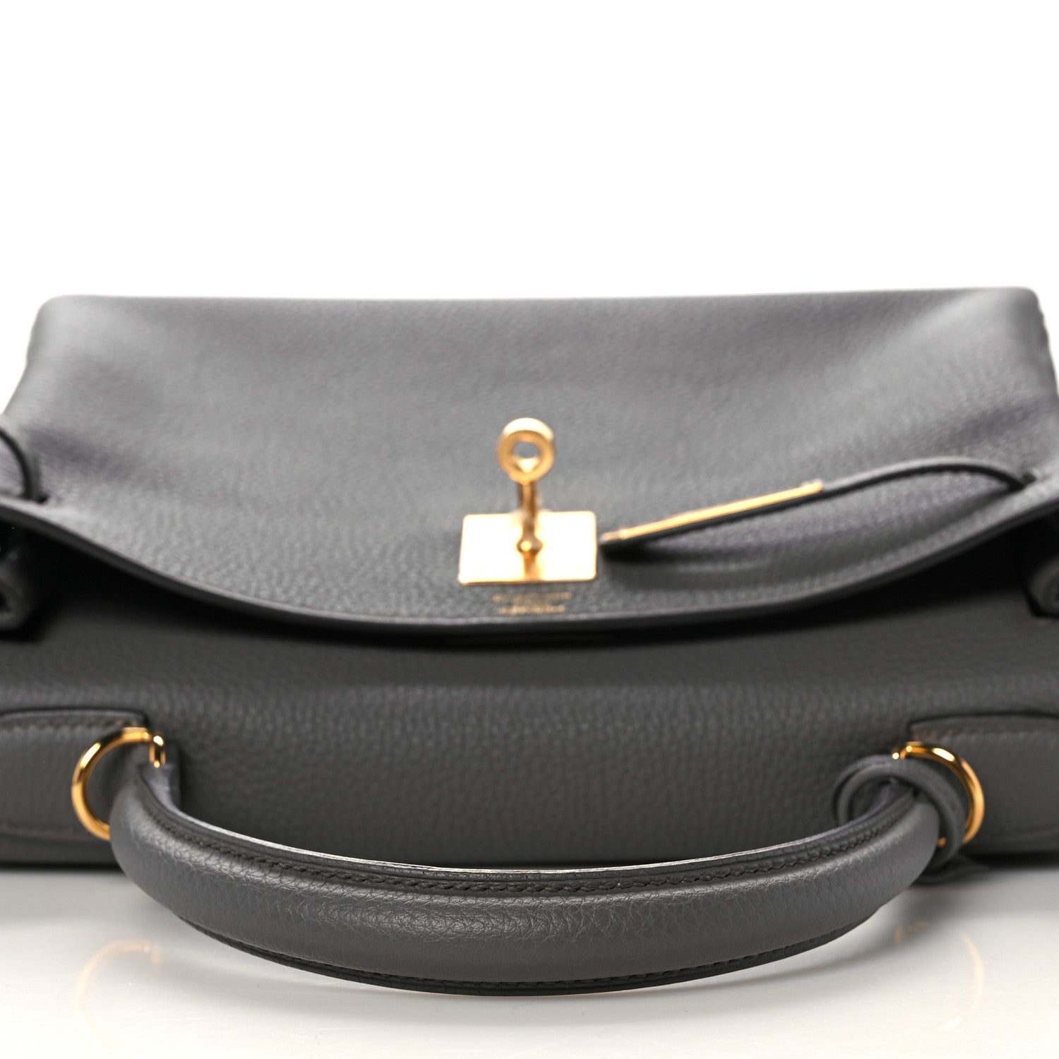 Hermes Togo Kelly Retourne 28 Etain 14 of 38