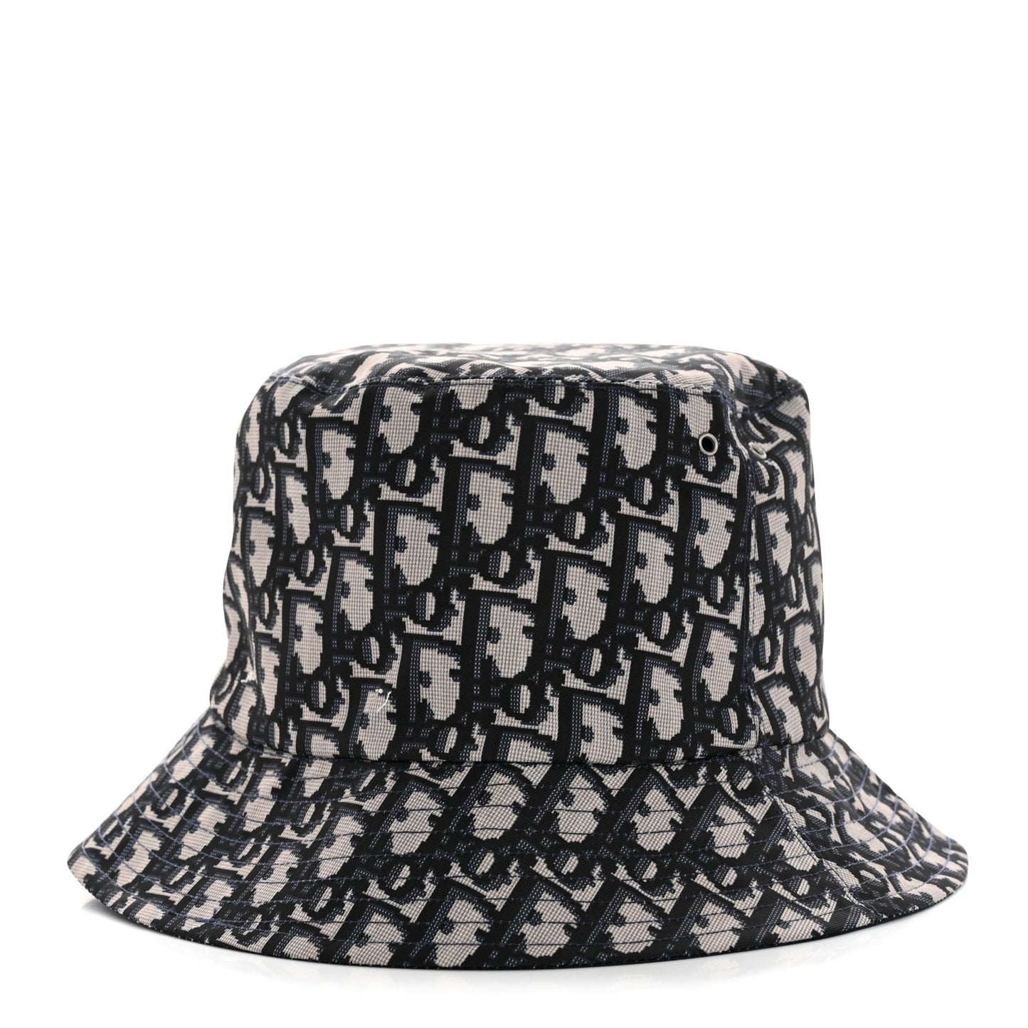 Oblique Jacquard Bucket Hat Blue