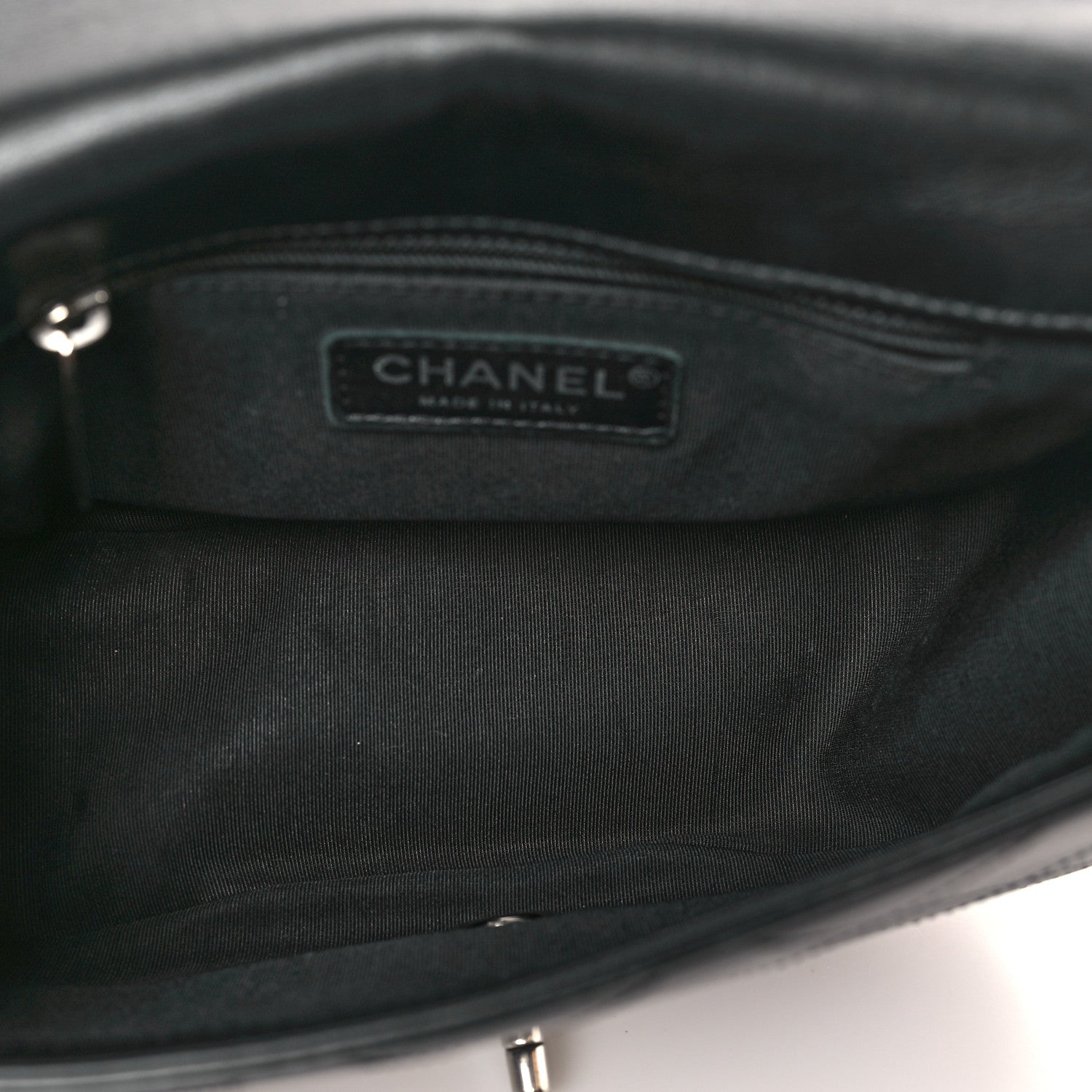 Chanel Calfskin Stitched Small Ring My Bag Flap Crossbody Bag Black 5 of 10