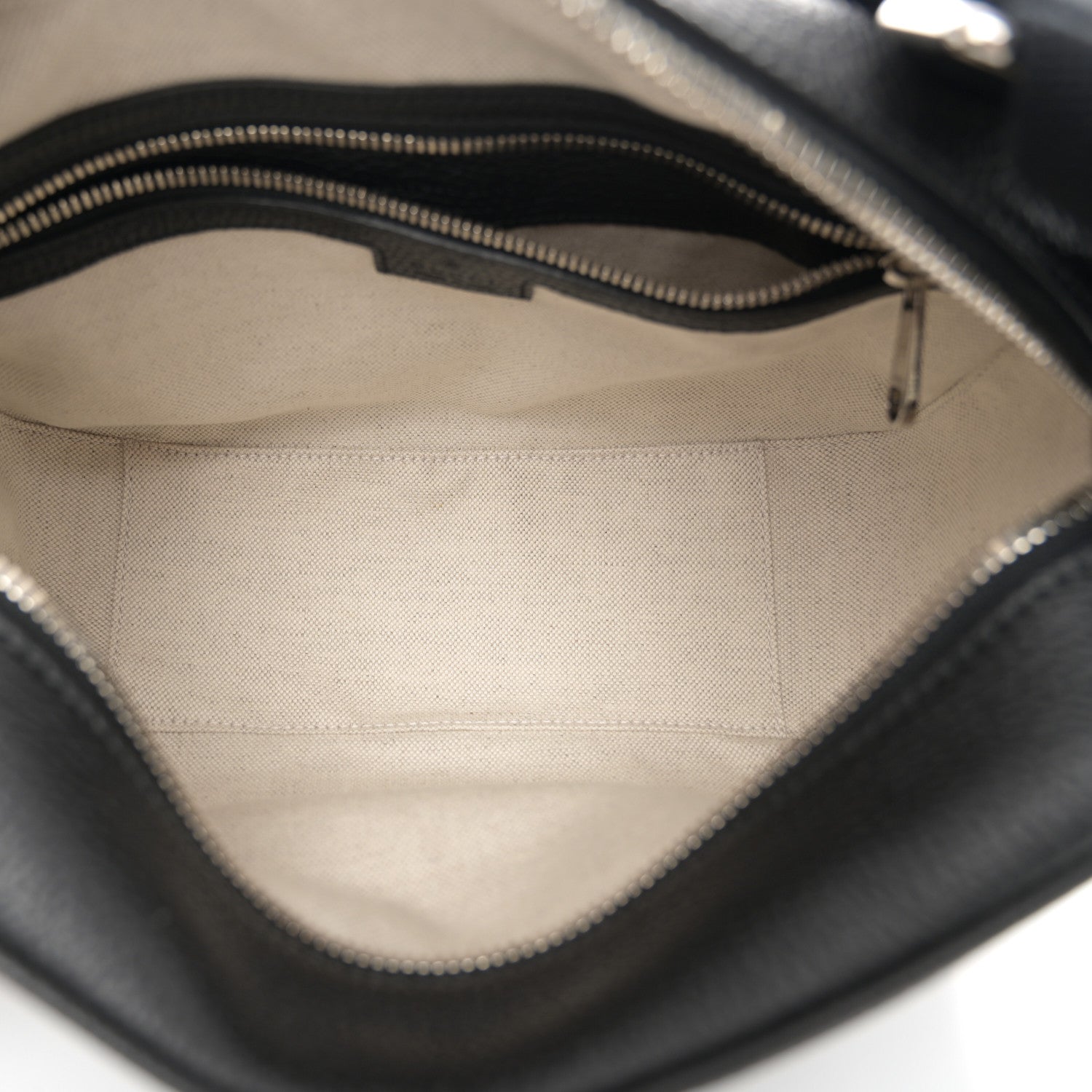 Gucci Piuma Calfskin Jumbo GG Embossed Medium Messenger Bag Black 5 of 10