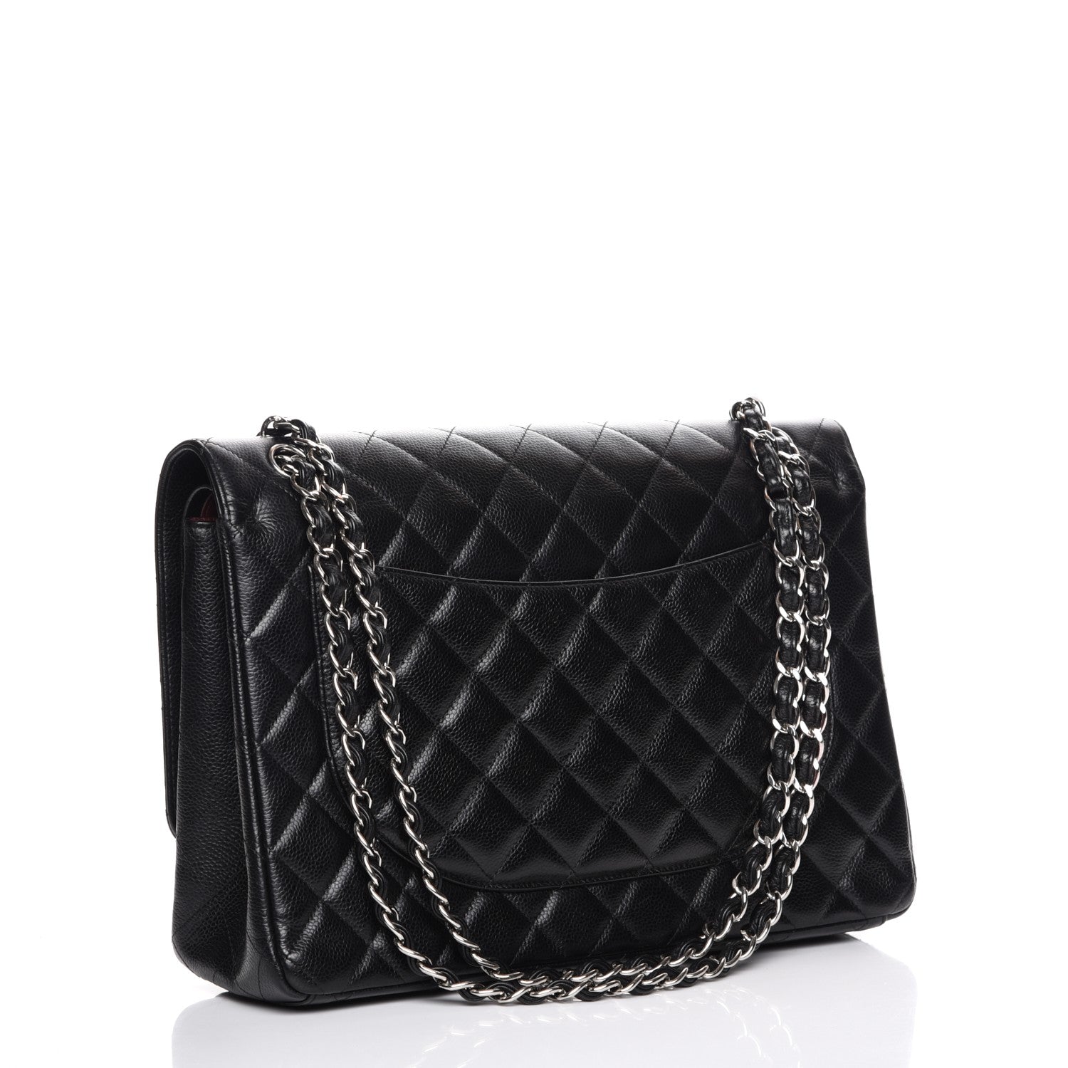 Chanel Caviar Quilted Maxi Double Flap Black 3 of 7
