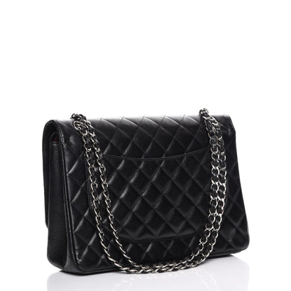 Chanel Caviar Quilted Maxi Double Flap Black 3 of 7