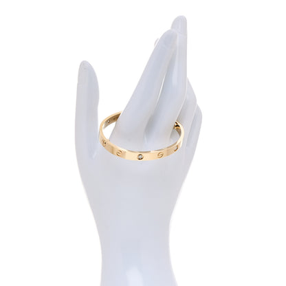 Cartier 18K Yellow Gold 4 Diamond LOVE Bracelet 16 2 of 10