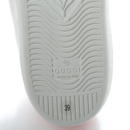 Gucci Calfskin Ayers Crystal Web Pineapple Embroidered Womens New Ace Sneakers 39 White 7 of 10