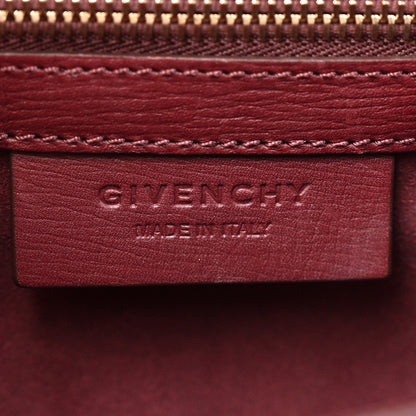 Givenchy Textured Calfskin Mini Pandora Box Chain Crossbody Bag Oxblood 6 of 10