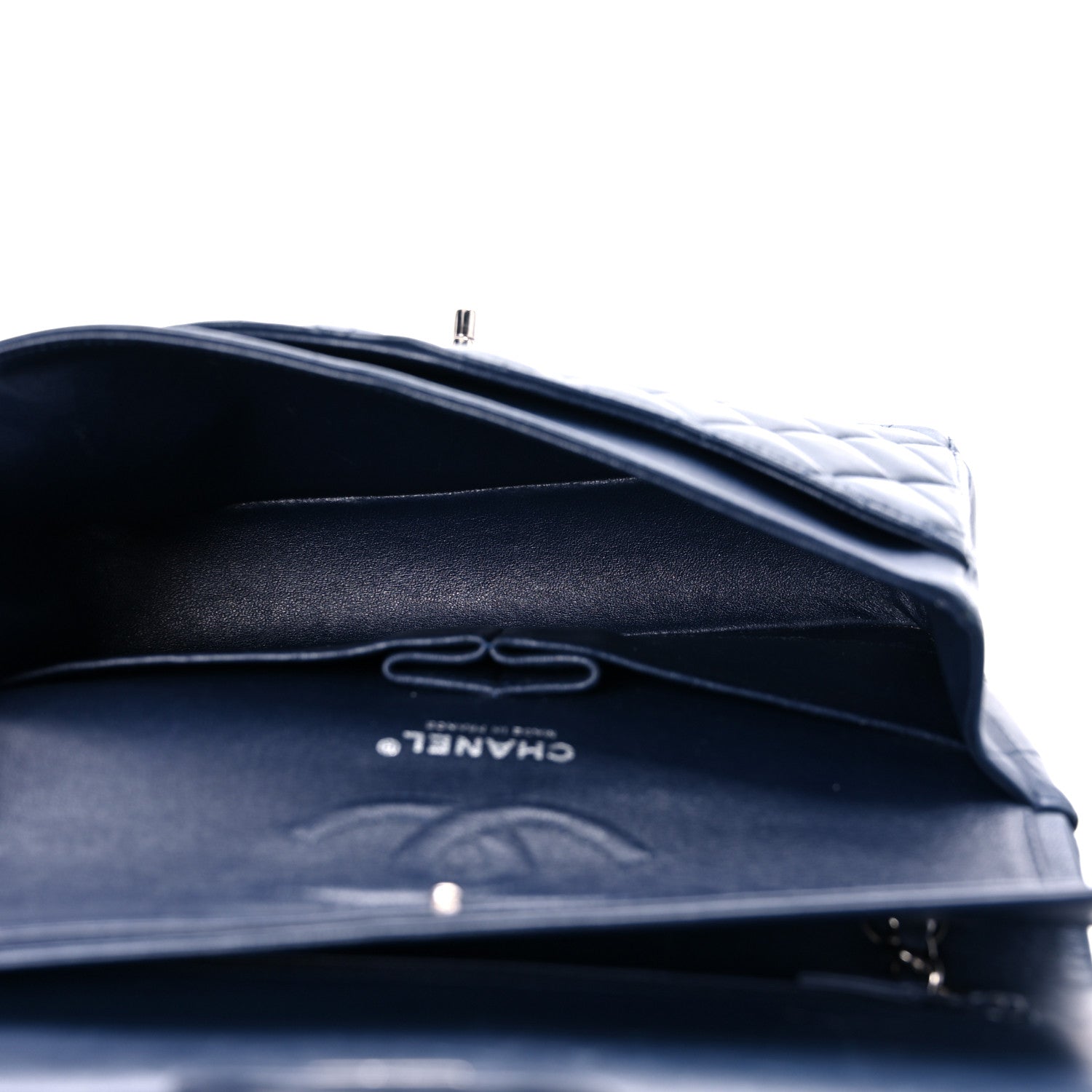 Chanel Lambskin Quilted Medium Double Flap Navy 5 of 17