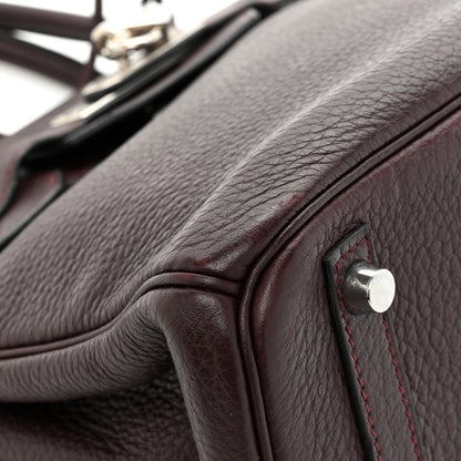 Hermes Taurillon Clemence Birkin 30 Prune 13 of 16
