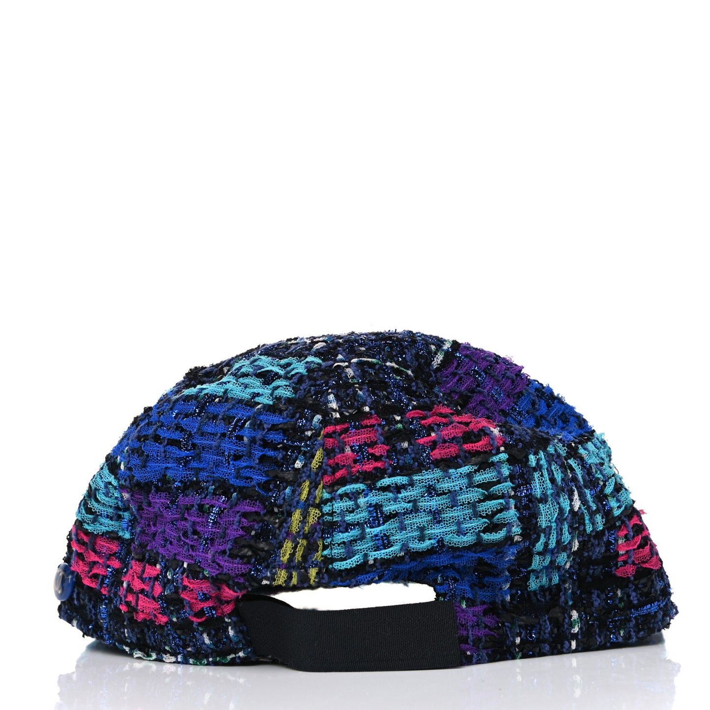 Tweed Cap Hat Black Multicolor