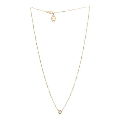 Cartier 18K Yellow Gold Diamond LM D'Amour Pendant Necklace 3 of 6