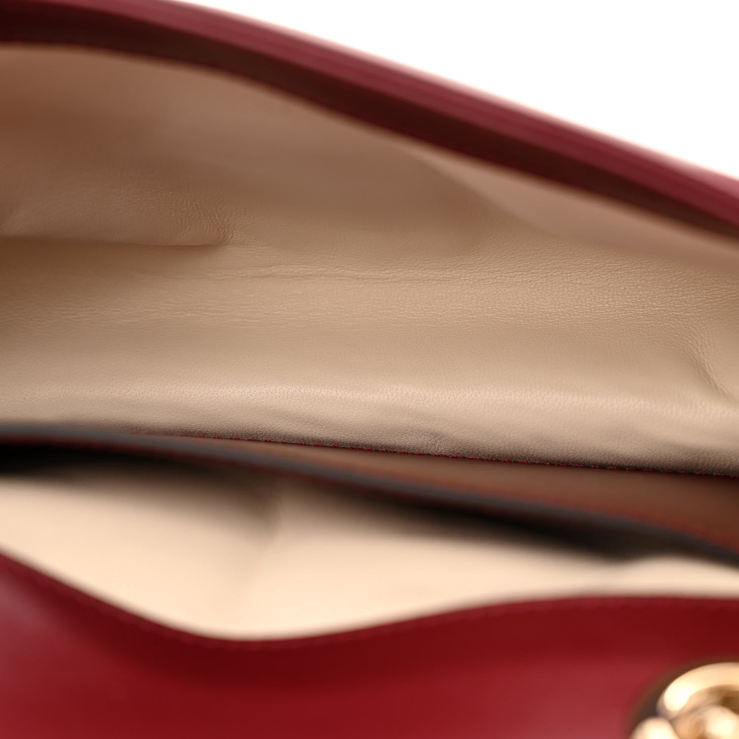 Gucci Calfskin Matelasse Mini GG Marmont Shoulder Bag Rosso Ancora 5 of 13
