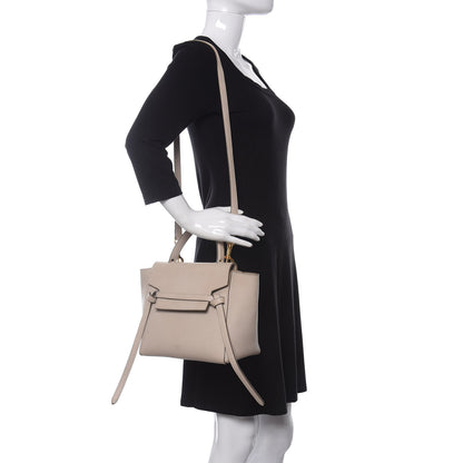 Celine Grained Calfskin Micro Belt Bag Linen 2 of 9