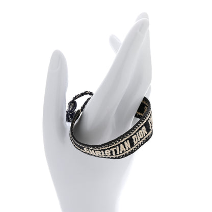 Christian Dior Woven Cotton J'Adior Friendship Bracelet Black 2 of 4