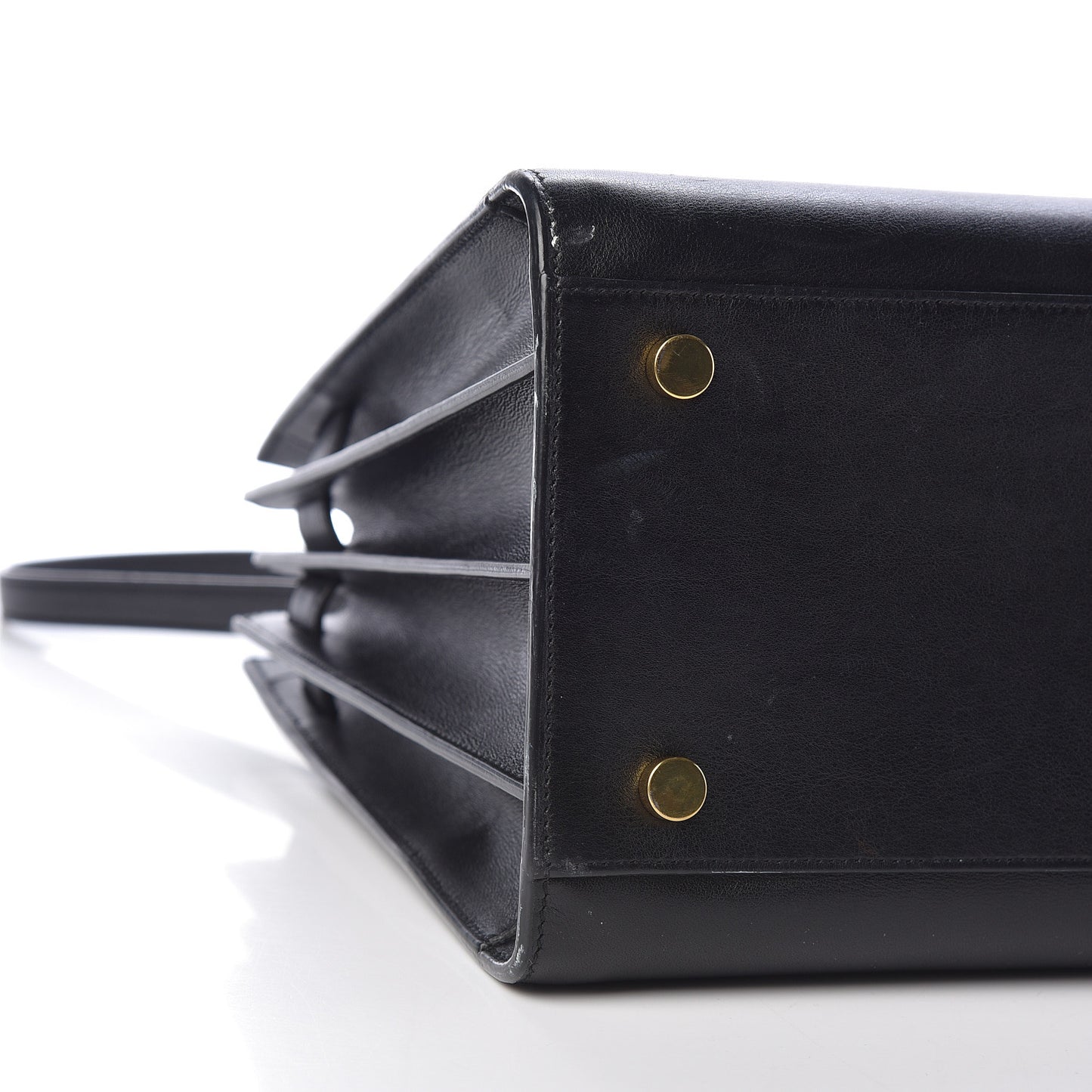 Grained Calfskin Small Sac De Jour Black