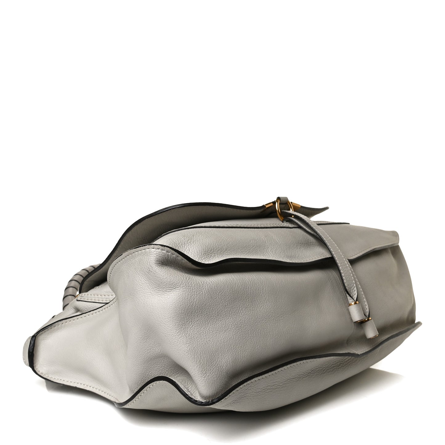 Calfskin Large Marcie Satchel Dove