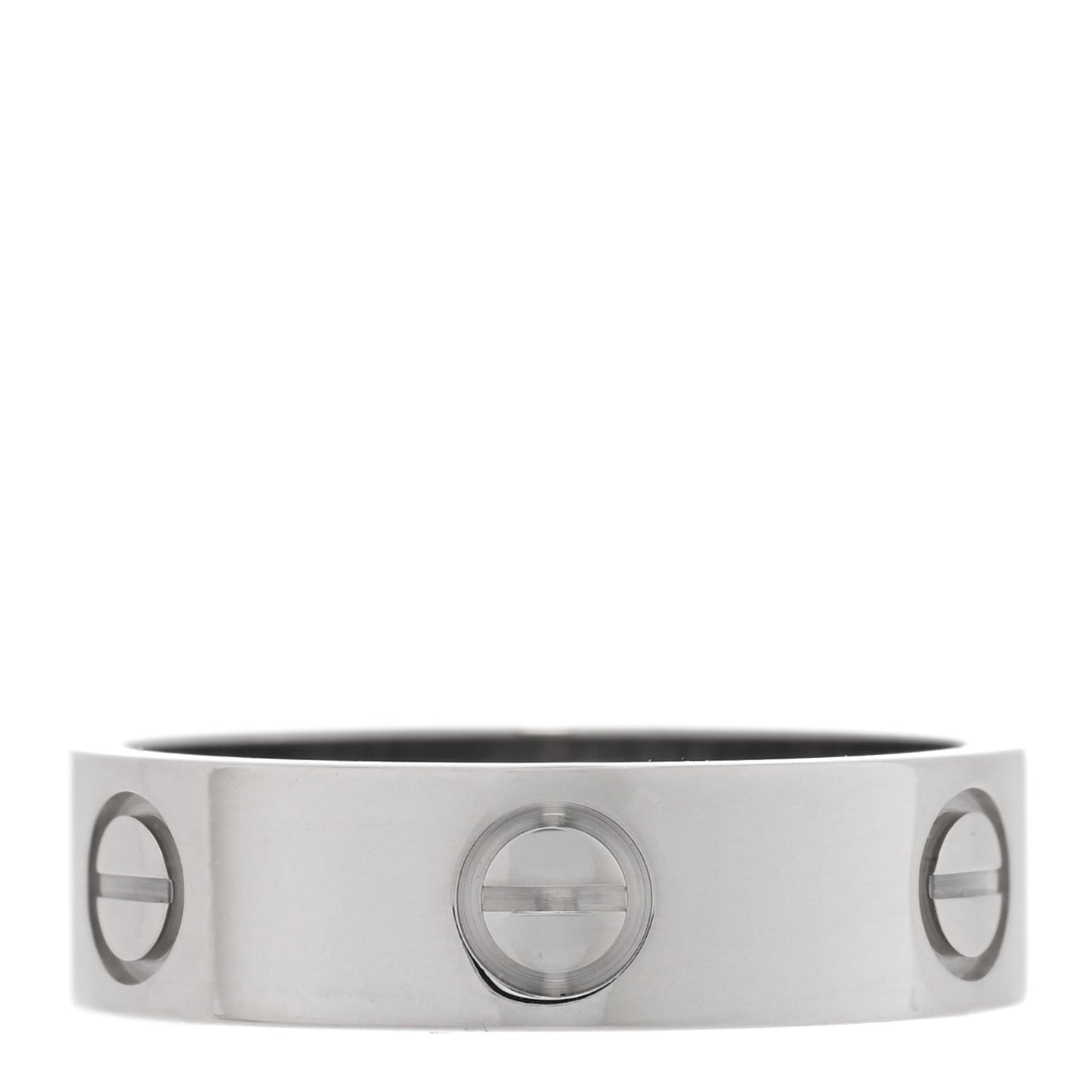 18K White Gold 5.5mm LOVE Ring 55 7.25