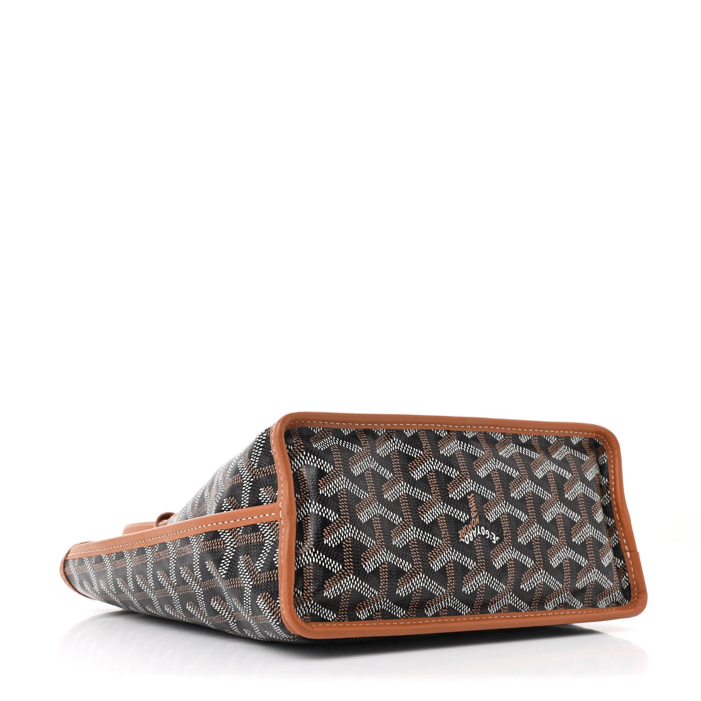 Goyardine Reversible Mini Anjou Black Gold